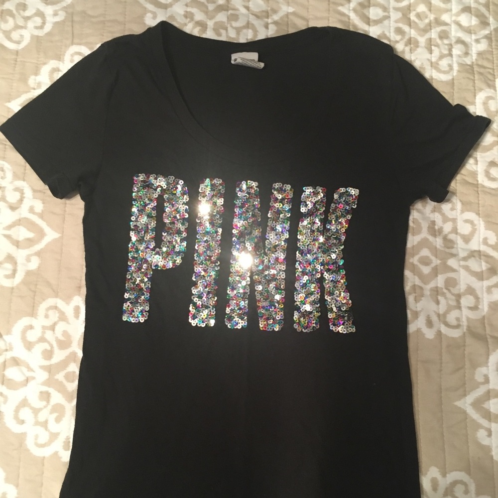 PINK Sequin Top